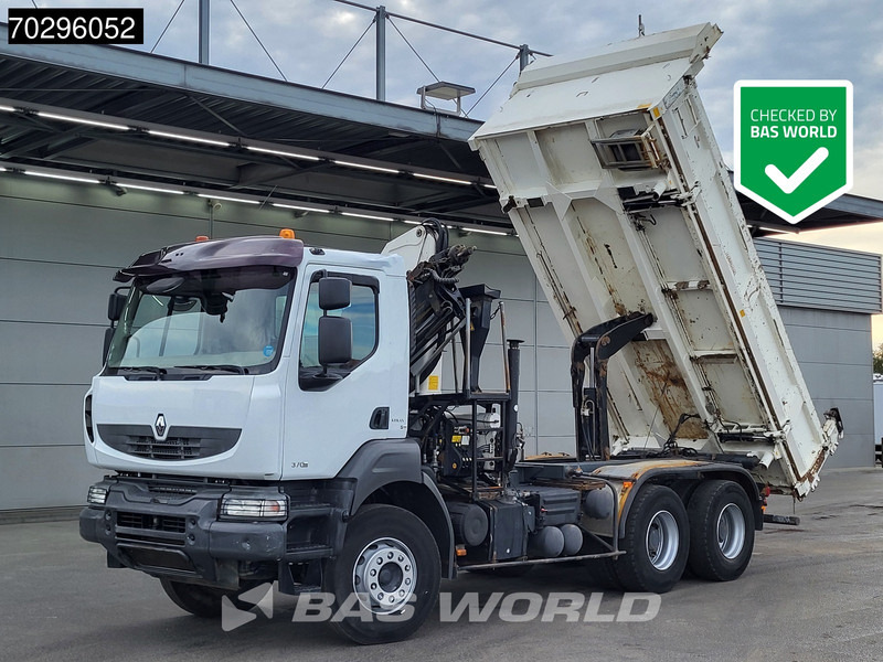 Renault Kerax 370 6X4 Palfinger PK15500 Crane Kran 2-side Tipper Retarder Manual Euro 4 - شاحنة قلاب, شاحنة كرين: صورة 1 Renault Kerax 370 6X4 Palfinger PK15500 Crane Kran 2-side Tipper Retarder Manual Euro 4 - شاحنة قلاب, شاحنة كرين: صورة 1