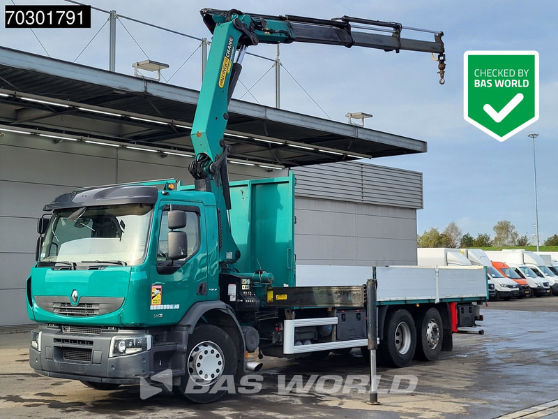 Renault Premium 380 6X2 Palfinger PK20002 Crane Kran Lift+Steering Axle Air suspension Euro 5 - شاحنات مسطحة, شاحنة كرين: صورة 1 Renault Premium 380 6X2 Palfinger PK20002 Crane Kran Lift+Steering Axle Air suspension Euro 5 - شاحنات مسطحة, شاحنة كرين: صورة 1