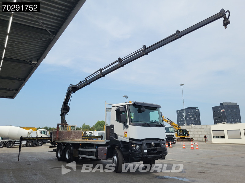 Renault Premium 380 6X4 HIAB X-HIDUO 188 E-5 Crane Steelsuspension Big-Axle Automatic Euro 6 - شاحنات مسطحة, شاحنة كرين: صورة 3 Renault Premium 380 6X4 HIAB X-HIDUO 188 E-5 Crane Steelsuspension Big-Axle Automatic Euro 6 - شاحنات مسطحة, شاحنة كرين: صورة 3