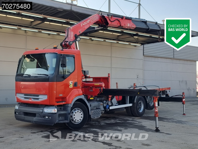 Renault Premium 420 6X2 Fassi F450AXP.22 Kran Crane Lift-axle Manual Euro 3 - شاحنات مسطحة, شاحنة كرين: صورة 1 Renault Premium 420 6X2 Fassi F450AXP.22 Kran Crane Lift-axle Manual Euro 3 - شاحنات مسطحة, شاحنة كرين: صورة 1