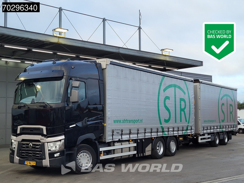 Renault T 480 6X2 NL-Truck combi Liftaxle 1500kg Ladebordwand Euro 6 - شاحنة ذات ستائر جانبية: صورة 1 Renault T 480 6X2 NL-Truck combi Liftaxle 1500kg Ladebordwand Euro 6 - شاحنة ذات ستائر جانبية: صورة 1