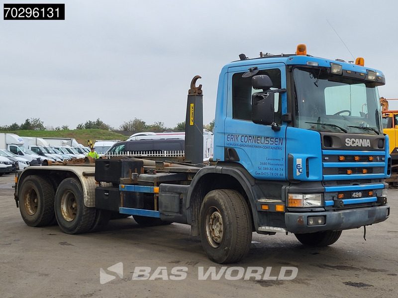Scania 420 6X4 20tons Marrel THM 20000 Manual Retarder Steelsuspension Euro 3 - شاحنة برافعة خطافية: صورة 3 Scania 420 6X4 20tons Marrel THM 20000 Manual Retarder Steelsuspension Euro 3 - شاحنة برافعة خطافية: صورة 3