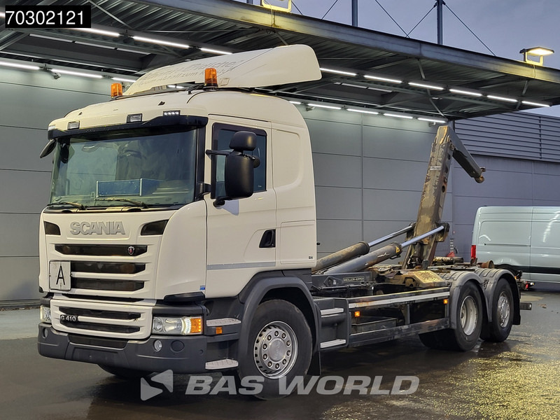 Scania G410 6X2 20tons Meiller containersystem Lift+steering Axle Retarder Euro 6 - شاحنة برافعة خطافية: صورة 3 Scania G410 6X2 20tons Meiller containersystem Lift+steering Axle Retarder Euro 6 - شاحنة برافعة خطافية: صورة 3