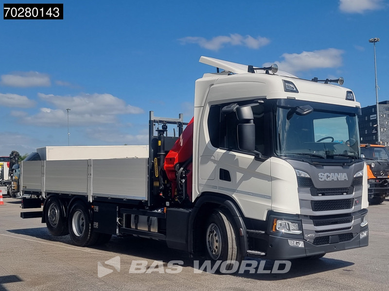 شاحنات مسطحة, شاحنة كرين للبيع  Scania G410 6X2 Palfinger PK24.001 SLD 5 Kran Crane Retarder Lift+Lenkachse Euro 6: صورة 9