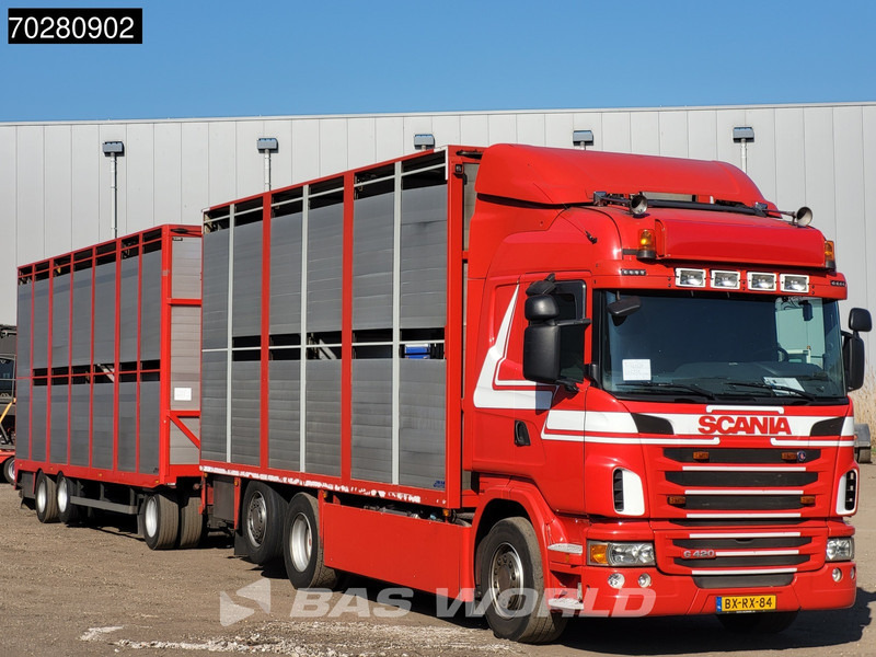 Scania G420 6X2 Cattle transport combi Liftable floor Lift-Asche Euro 5 - شاحنة صندوقية: صورة 3 Scania G420 6X2 Cattle transport combi Liftable floor Lift-Asche Euro 5 - شاحنة صندوقية: صورة 3