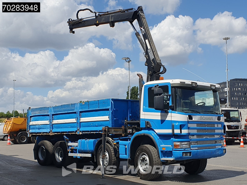 Scania G420 8X4 15m3 tipper Hiab 144 Crane Steelsuspension Manual Big-Axle Euro 3 - شاحنة قلاب, شاحنة كرين: صورة 3 Scania G420 8X4 15m3 tipper Hiab 144 Crane Steelsuspension Manual Big-Axle Euro 3 - شاحنة قلاب, شاحنة كرين: صورة 3