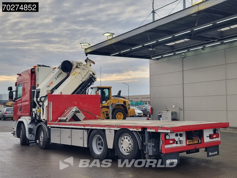 شاحنات مسطحة, شاحنة كرين Scania G450 8X2 NL-Truck Hiab X-HIPRO 1058EP-6 Kran Front stab Retarder Euro 6: صورة 13