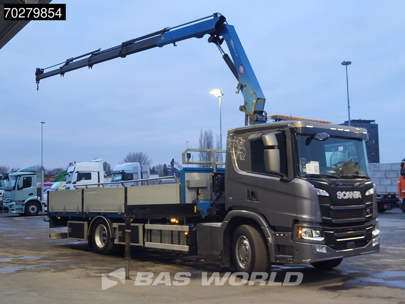 Scania P280 4X2 HMF 1420K-RC Kran Crane Leather seats Automatic Euro 6 - شاحنات مسطحة, شاحنة كرين: صورة 3 Scania P280 4X2 HMF 1420K-RC Kran Crane Leather seats Automatic Euro 6 - شاحنات مسطحة, شاحنة كرين: صورة 3