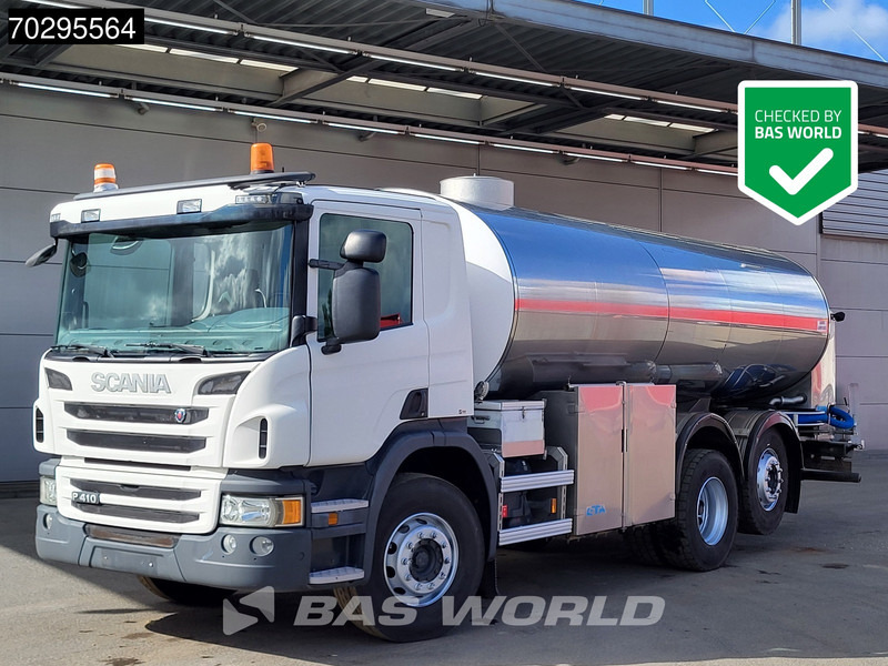 Scania P410 P 6X2 16000 Liter Tanker truck Automatic Retarder Lift+Steering axle Euro 6 - شاحنة صهريج: صورة 1 Scania P410 P 6X2 16000 Liter Tanker truck Automatic Retarder Lift+Steering axle Euro 6 - شاحنة صهريج: صورة 1