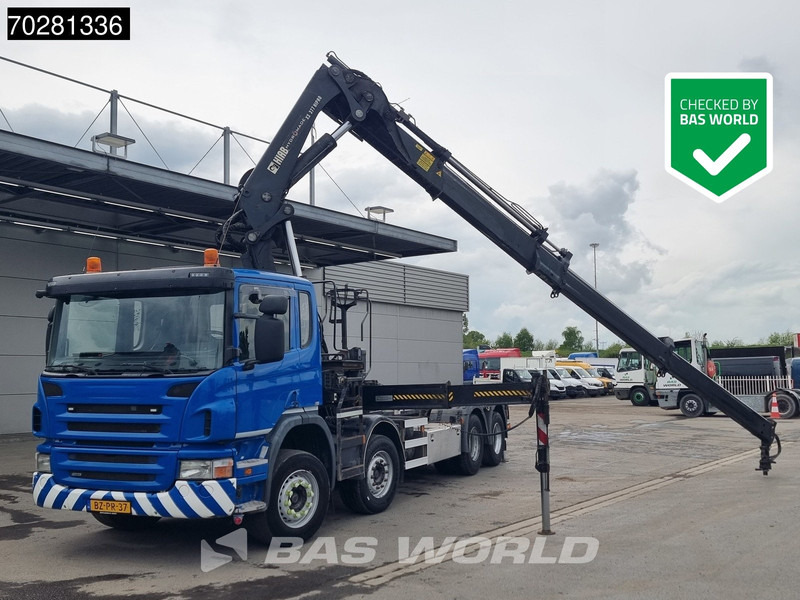 Scania P420 8X2 NL-Truck Hiab 377EP-4 Hipro Kran + Transcom TRC28S Euro 5 - شاحنة برافعة خطافية, شاحنة كرين: صورة 1 Scania P420 8X2 NL-Truck Hiab 377EP-4 Hipro Kran + Transcom TRC28S Euro 5 - شاحنة برافعة خطافية, شاحنة كرين: صورة 1