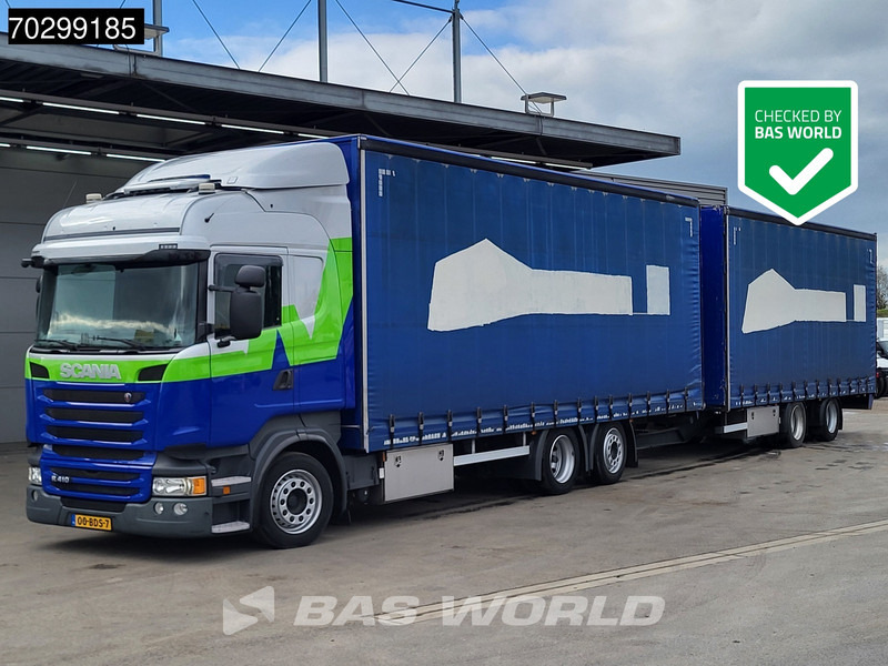 Scania R410 R 6X2 NL-Truck Standairco Lift+Steering-Axle Automatic Euro 6 - شاحنة ذات ستائر جانبية: صورة 1 Scania R410 R 6X2 NL-Truck Standairco Lift+Steering-Axle Automatic Euro 6 - شاحنة ذات ستائر جانبية: صورة 1