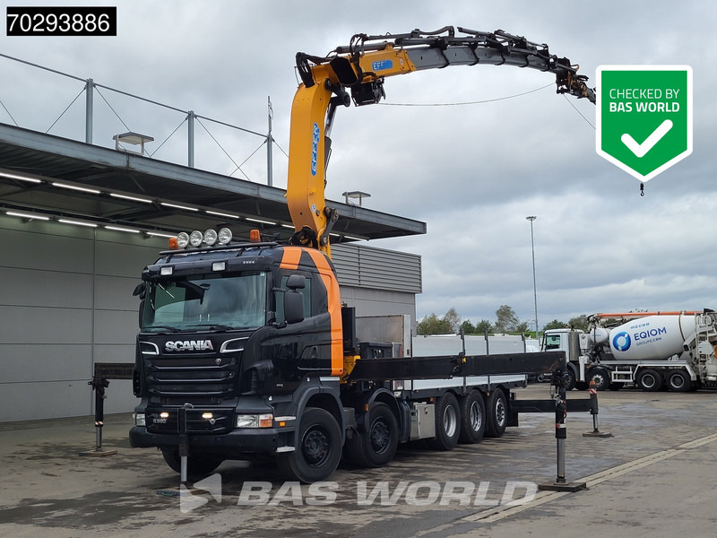 Scania R560 R 10X4 EFFER 655 / 6S Crane +Jib Winch 3-Pedals Lift+Steering-Axle Retarder Euro 5 - شاحنات مسطحة, شاحنة كرين: صورة 1 Scania R560 R 10X4 EFFER 655 / 6S Crane +Jib Winch 3-Pedals Lift+Steering-Axle Retarder Euro 5 - شاحنات مسطحة, شاحنة كرين: صورة 1