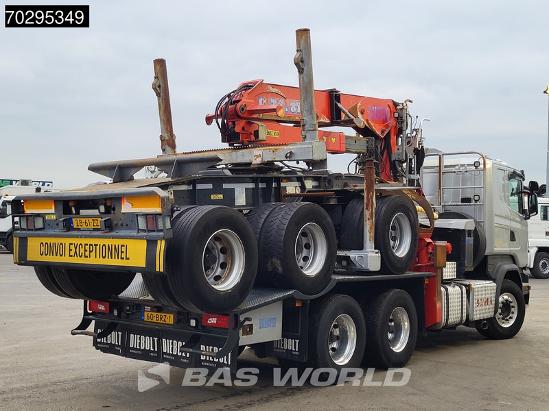 Scania R580 R 6X4 NL-Truck Diebolt D28.81 Kran Crane Holztransport + Dolly Retarder Euro 6 - شاحنة قطع الأشجار, شاحنة كرين: صورة 5 Scania R580 R 6X4 NL-Truck Diebolt D28.81 Kran Crane Holztransport + Dolly Retarder Euro 6 - شاحنة قطع الأشجار, شاحنة كرين: صورة 5