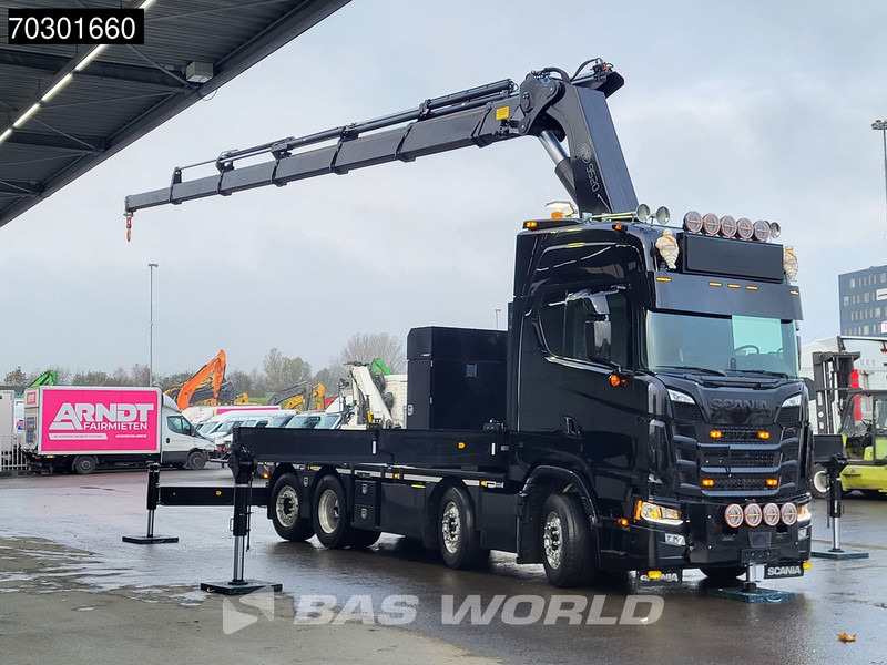 Scania S660 8X2 HMF 9520OK-RCS Crane Kran Fifth wheel Full Air Lift+steering axle - رأس تريلا: صورة 3 Scania S660 8X2 HMF 9520OK-RCS Crane Kran Fifth wheel Full Air Lift+steering axle - رأس تريلا: صورة 3