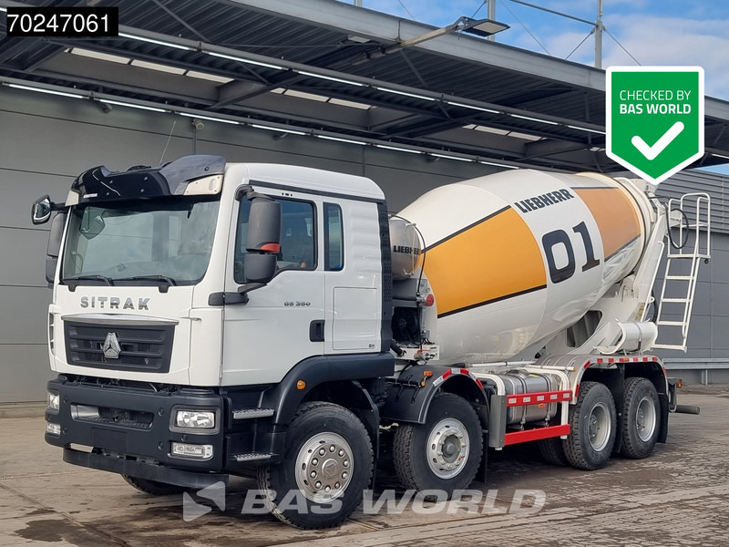 Sitrak G5 350 8X4 NEW! 8m3 Liebherr Mixer Big-Axle Steel Suspension - شاحنة خلاطة خرسانة: صورة 1 Sitrak G5 350 8X4 NEW! 8m3 Liebherr Mixer Big-Axle Steel Suspension - شاحنة خلاطة خرسانة: صورة 1