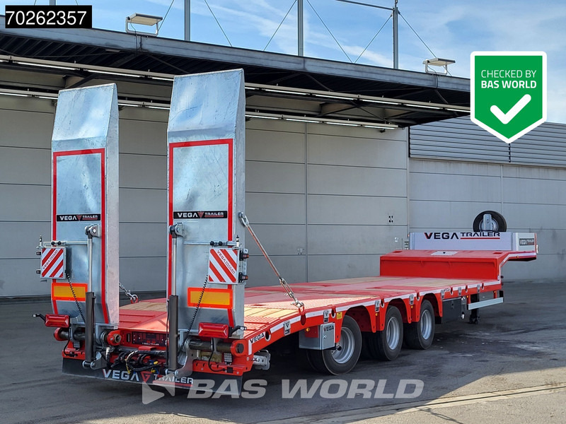 Vega Lowbed 2 axles NEW Hydr. Ramps. Lift+Steering Axle - نصف مقطورة بلودر منخفض: صورة 1 Vega Lowbed 2 axles NEW Hydr. Ramps. Lift+Steering Axle - نصف مقطورة بلودر منخفض: صورة 1