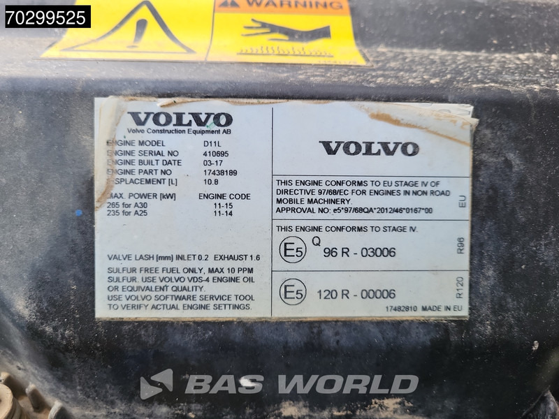 شاحنة مفصلية Volvo A30 G: صورة 15