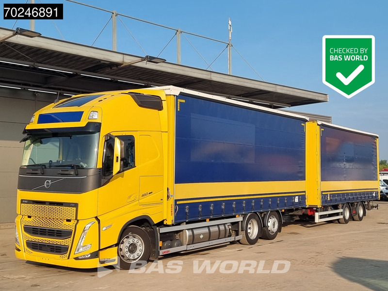 Volvo FH 460 6X2 LNG combi ACC Navi Standklima Liftachse LED EURO 6 - شاحنة ذات ستائر جانبية: صورة 1 Volvo FH 460 6X2 LNG combi ACC Navi Standklima Liftachse LED EURO 6 - شاحنة ذات ستائر جانبية: صورة 1