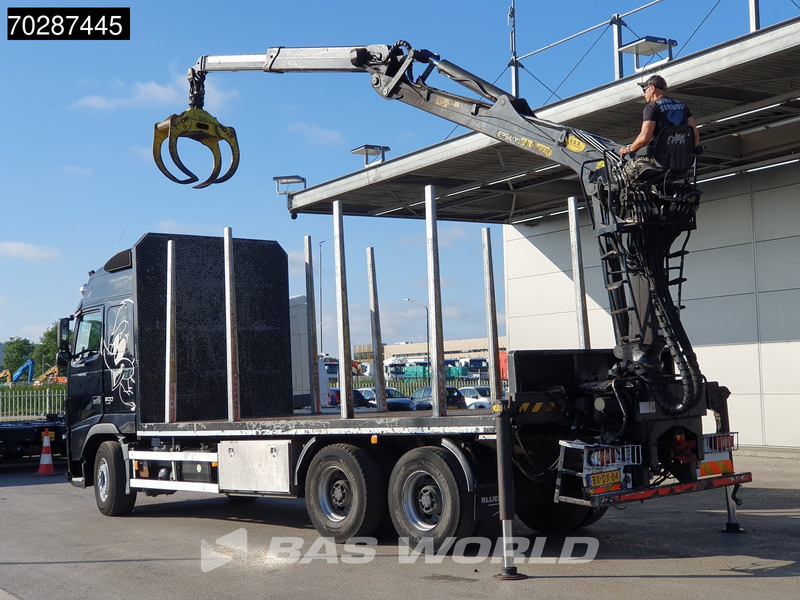 Volvo FH 500 FH 6X4 NL-Truck Palfinger Epsilon Q150L80 wood crane Big-Axle VEB+ Navi Euro 5 - شاحنات مسطحة, شاحنة كرين: صورة 2 Volvo FH 500 FH 6X4 NL-Truck Palfinger Epsilon Q150L80 wood crane Big-Axle VEB+ Navi Euro 5 - شاحنات مسطحة, شاحنة كرين: صورة 2