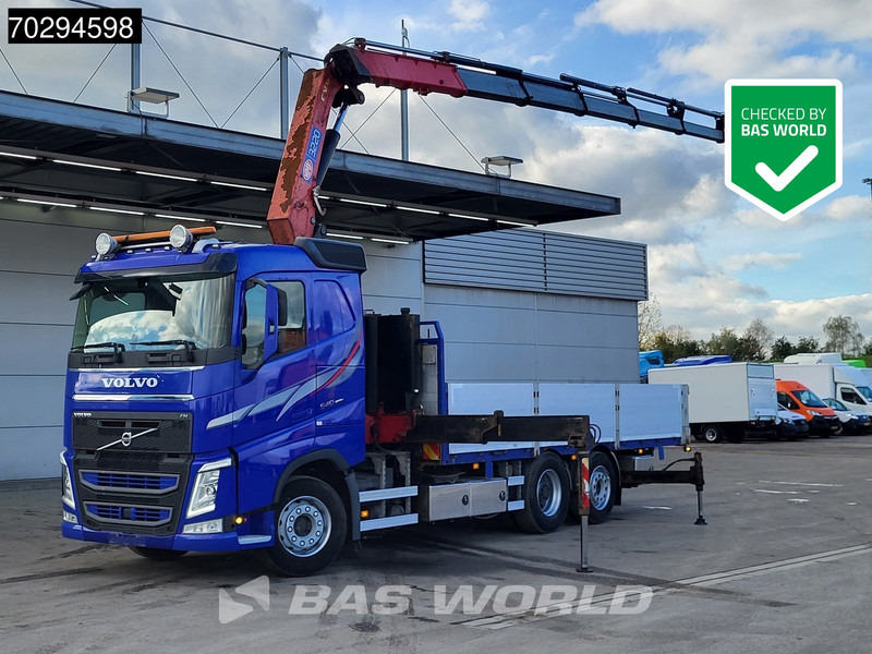 Volvo FH 540 FH 6X2 HMF 3220-K7 Crane Kran Lift-Axle Big-Axle Xenon Automatic Euro 6 - شاحنات مسطحة, شاحنة كرين: صورة 1 Volvo FH 540 FH 6X2 HMF 3220-K7 Crane Kran Lift-Axle Big-Axle Xenon Automatic Euro 6 - شاحنات مسطحة, شاحنة كرين: صورة 1