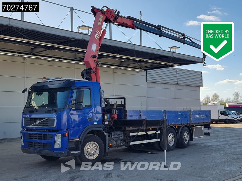 Volvo FM 330 6X2 HMF 1820 K3 Kran Crane Lift+Steering Axle Xenon Euro 5 - شاحنات مسطحة, شاحنة كرين: صورة 1 Volvo FM 330 6X2 HMF 1820 K3 Kran Crane Lift+Steering Axle Xenon Euro 5 - شاحنات مسطحة, شاحنة كرين: صورة 1