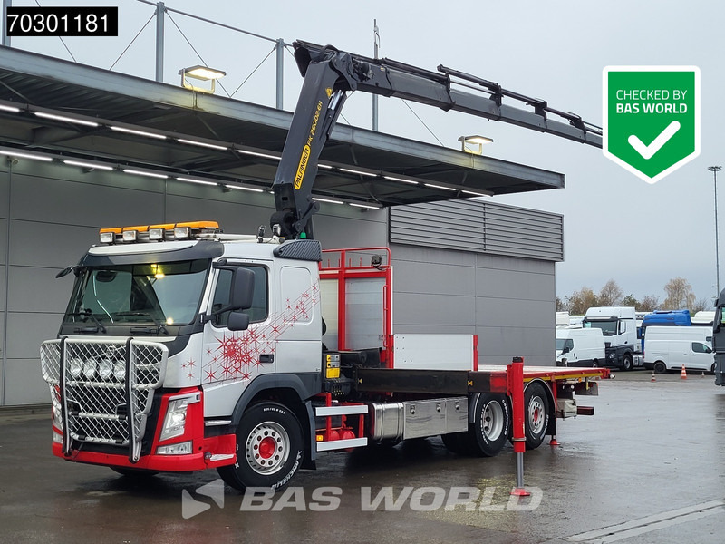 Volvo FM 410 FM 6X2 Palfinger PK 26002-EH E Kran Crane Lift +steering axle Automatic Euro 6 - شاحنات مسطحة, شاحنة كرين: صورة 1 Volvo FM 410 FM 6X2 Palfinger PK 26002-EH E Kran Crane Lift +steering axle Automatic Euro 6 - شاحنات مسطحة, شاحنة كرين: صورة 1
