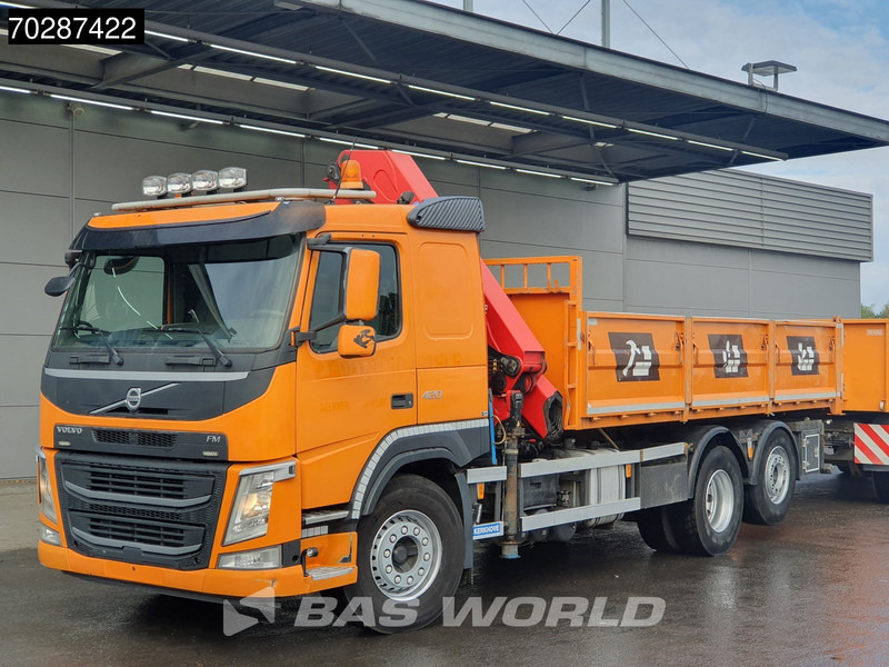 Volvo FM 420 6X2 HMF 2120 K 4 Crane Lift+lenkasche Euro 6 - شاحنة قلاب, شاحنة كرين: صورة 3 Volvo FM 420 6X2 HMF 2120 K 4 Crane Lift+lenkasche Euro 6 - شاحنة قلاب, شاحنة كرين: صورة 3