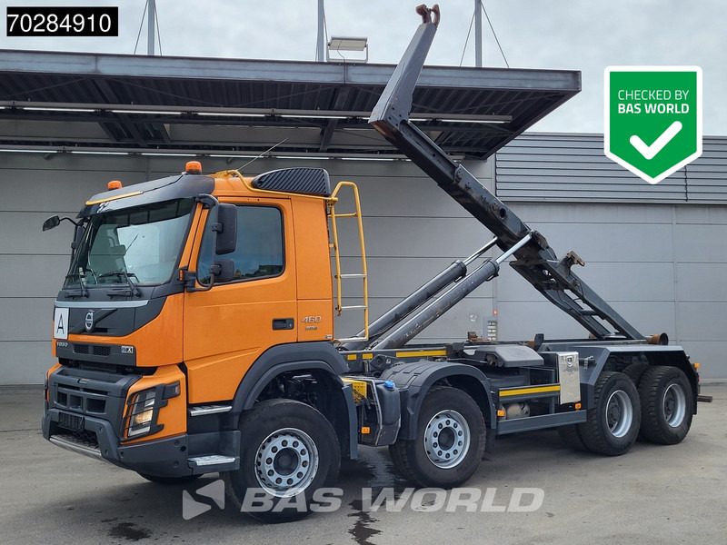 Volvo FMX 460 8X4 30t Meiller Hooklift Full Steel BigAxle Euro 6 - شاحنة برافعة خطافية: صورة 1 Volvo FMX 460 8X4 30t Meiller Hooklift Full Steel BigAxle Euro 6 - شاحنة برافعة خطافية: صورة 1