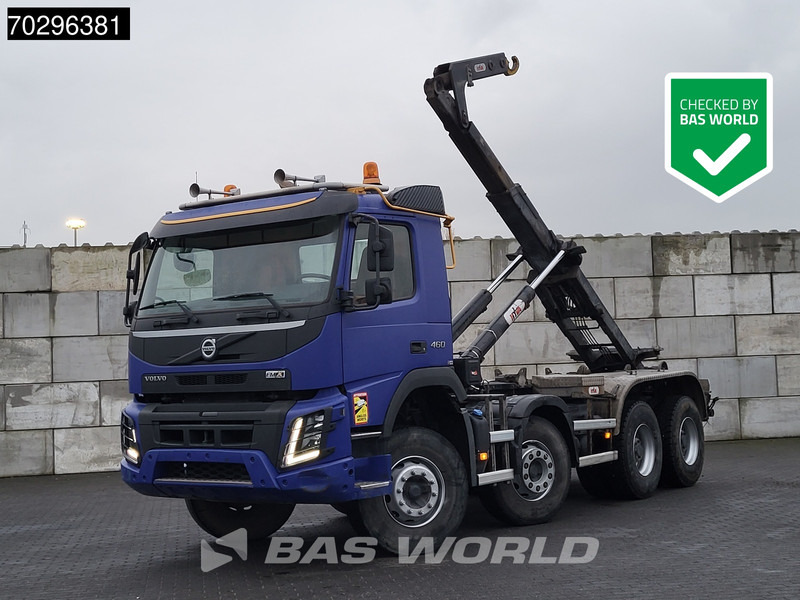 Volvo FMX 460 8X4 Hyva 26-55 SK containersystem Automatic Steelsuspension Big-Axle - شاحنة برافعة خطافية: صورة 1 Volvo FMX 460 8X4 Hyva 26-55 SK containersystem Automatic Steelsuspension Big-Axle - شاحنة برافعة خطافية: صورة 1