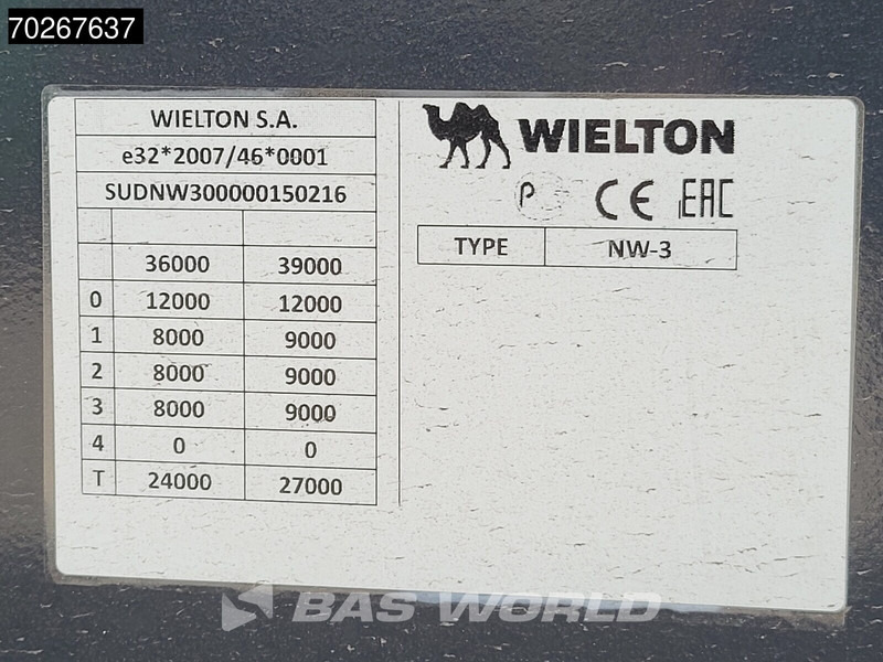 نصف مقطورة قلابة للبيع  Wielton NW-3 NEW 55m3 Liftachse HARDOX: صورة 20 نصف مقطورة قلابة للبيع  Wielton NW-3 NEW 55m3 Liftachse HARDOX: صورة 20