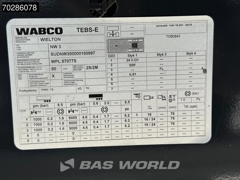 نصف مقطورة قلابة للبيع Wielton NW-3 NEW Liftachse 55m3 ALU: صورة 18 نصف مقطورة قلابة للبيع Wielton NW-3 NEW Liftachse 55m3 ALU: صورة 18