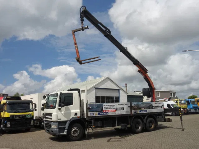 DAF CF 360 6X4 MANUAL GEAR STEELSPRINGS 18,5 TON PALFINKER - شاحنات مسطحة, شاحنة كرين: صورة 1 DAF CF 360 6X4 MANUAL GEAR STEELSPRINGS 18,5 TON PALFINKER - شاحنات مسطحة, شاحنة كرين: صورة 1