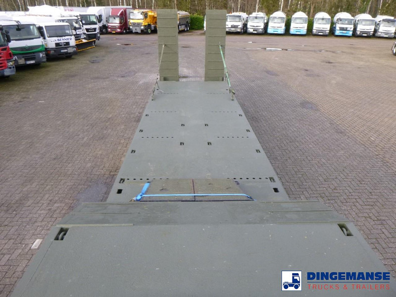 نصف مقطورة بلودر منخفض Broshuis 3-axle semi-lowbed trailer E-2130 / 73 t + ramps: صورة 7