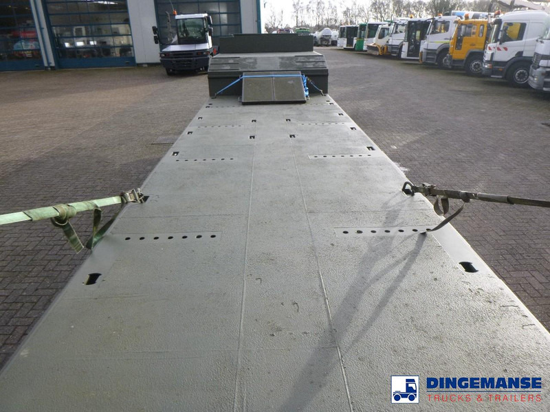 نصف مقطورة بلودر منخفض Broshuis 3-axle semi-lowbed trailer E-2130 / 73 t + ramps: صورة 8