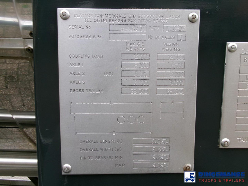 تأجير Clayton Food tank inox 30 m3 / 1 comp Clayton Food tank inox 30 m3 / 1 comp: صورة 14 تأجير Clayton Food tank inox 30 m3 / 1 comp Clayton Food tank inox 30 m3 / 1 comp: صورة 14