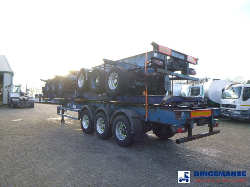 Crane Fruehauf Stack - 3 x container trailer 20-20-30-40 ft - ناقلة حاويات/ شاحنة حاويات: صورة 3 Crane Fruehauf Stack - 3 x container trailer 20-20-30-40 ft - ناقلة حاويات/ شاحنة حاويات: صورة 3