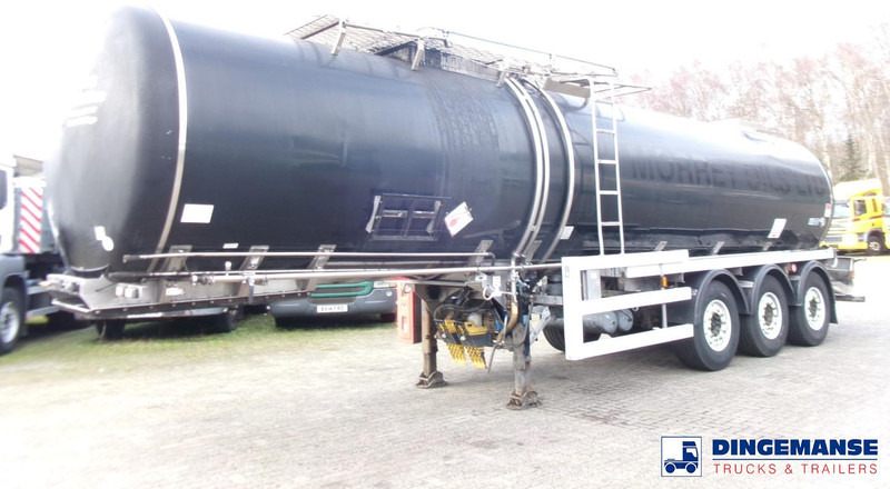 Crossland Bitumen tank inox 33 m3 / 1 comp + compressor + steam heating - نصف مقطورة صهريج: صورة 1 Crossland Bitumen tank inox 33 m3 / 1 comp + compressor + steam heating - نصف مقطورة صهريج: صورة 1
