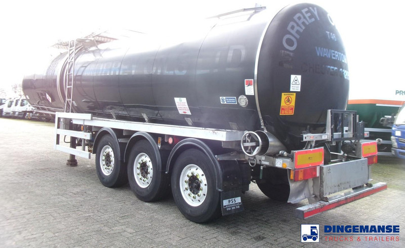 Crossland Bitumen tank inox 33 m3 / 1 comp + compressor + steam heating - نصف مقطورة صهريج: صورة 3 Crossland Bitumen tank inox 33 m3 / 1 comp + compressor + steam heating - نصف مقطورة صهريج: صورة 3