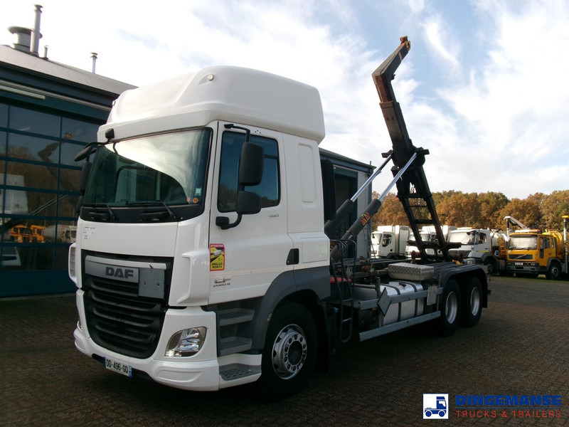 DAF CF 460 6x2 Euro 6 Hyva container hook 20 t - شاحنة برافعة خطافية: صورة 1 DAF CF 460 6x2 Euro 6 Hyva container hook 20 t - شاحنة برافعة خطافية: صورة 1