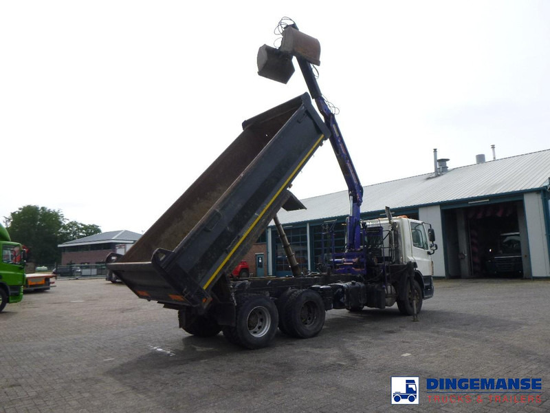 DAF CF 75.310 6x4 RHD tipper + HMF 1144 K-1 + grapple - شاحنة كرين: صورة 4 DAF CF 75.310 6x4 RHD tipper + HMF 1144 K-1 + grapple - شاحنة كرين: صورة 4