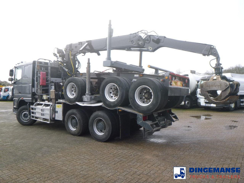 DAF XF 105.510 6x4 + Loglift F281S83 crane / timber truck + dolly - شاحنة قطع الأشجار, شاحنة كرين: صورة 5 DAF XF 105.510 6x4 + Loglift F281S83 crane / timber truck + dolly - شاحنة قطع الأشجار, شاحنة كرين: صورة 5