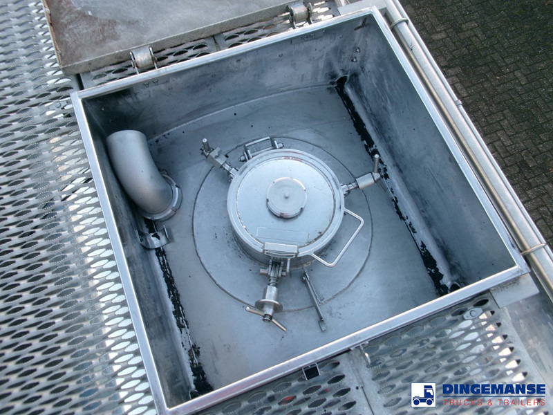 نصف مقطورة صهريج Feldbinder Chemical tank inox 33.5 m3 / 1 comp + pump: صورة 18