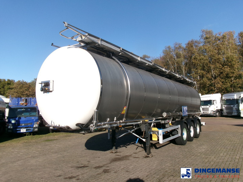 Feldbinder Chemical tank inox 37.5 m3 / 1 comp - نصف مقطورة صهريج: صورة 1 Feldbinder Chemical tank inox 37.5 m3 / 1 comp - نصف مقطورة صهريج: صورة 1