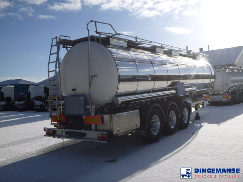Feldbinder Chemical tank inox L4BH 30 m3 / 1 comp + pump - نصف مقطورة صهريج: صورة 4 Feldbinder Chemical tank inox L4BH 30 m3 / 1 comp + pump - نصف مقطورة صهريج: صورة 4