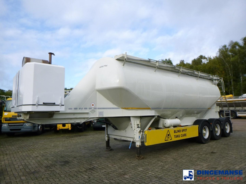 Feldbinder Powder tank alu 40 m3 + engine/compressor - نصف مقطورة صهريج: صورة 1 Feldbinder Powder tank alu 40 m3 + engine/compressor - نصف مقطورة صهريج: صورة 1