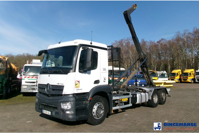 Mercedes-Benz Antos 2543 6x2 Euro 6 Marrel container hook 18t - شاحنة برافعة خطافية: صورة 1 Mercedes-Benz Antos 2543 6x2 Euro 6 Marrel container hook 18t - شاحنة برافعة خطافية: صورة 1