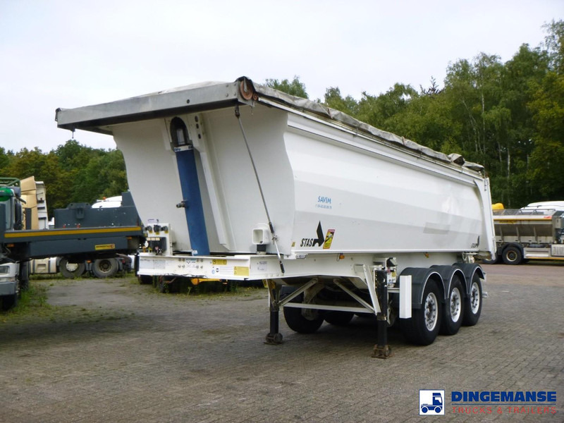 Stas Tipper trailer alu 25.5 m3 + tarpaulin - نصف مقطورة قلابة: صورة 1 Stas Tipper trailer alu 25.5 m3 + tarpaulin - نصف مقطورة قلابة: صورة 1