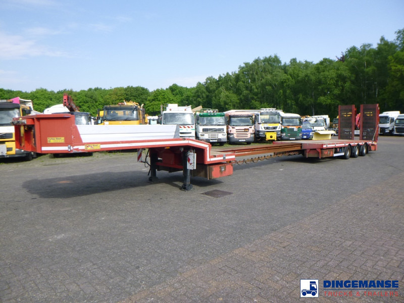 TURBO'S HOET 3-axle semi-lowbed trailer 39 t + ramps - نصف مقطورة بلودر منخفض: صورة 1 TURBO'S HOET 3-axle semi-lowbed trailer 39 t + ramps - نصف مقطورة بلودر منخفض: صورة 1