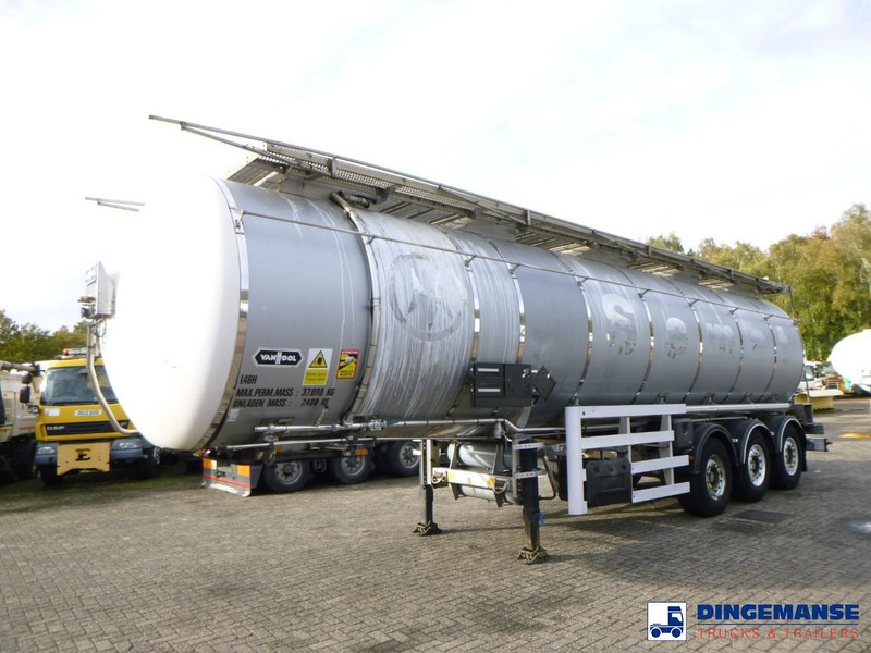Van Hool Chemical tank inox L4BH 37.5 m3 / 1 comp - نصف مقطورة صهريج: صورة 1 Van Hool Chemical tank inox L4BH 37.5 m3 / 1 comp - نصف مقطورة صهريج: صورة 1