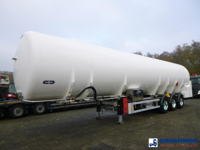 Van Hool Cryogenic tank inox 58.6 m3 / 1 comp / R10,4BN (methane/argon/nitrogen) - نصف مقطورة صهريج: صورة 1 Van Hool Cryogenic tank inox 58.6 m3 / 1 comp / R10,4BN (methane/argon/nitrogen) - نصف مقطورة صهريج: صورة 1